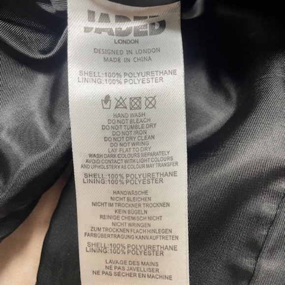 NEW Jaded London Daytona Vegan Faux Leather Strapless Top - Picture 9 of 13